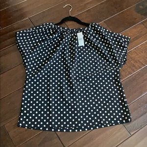 Ann Taylor polka dot blouse